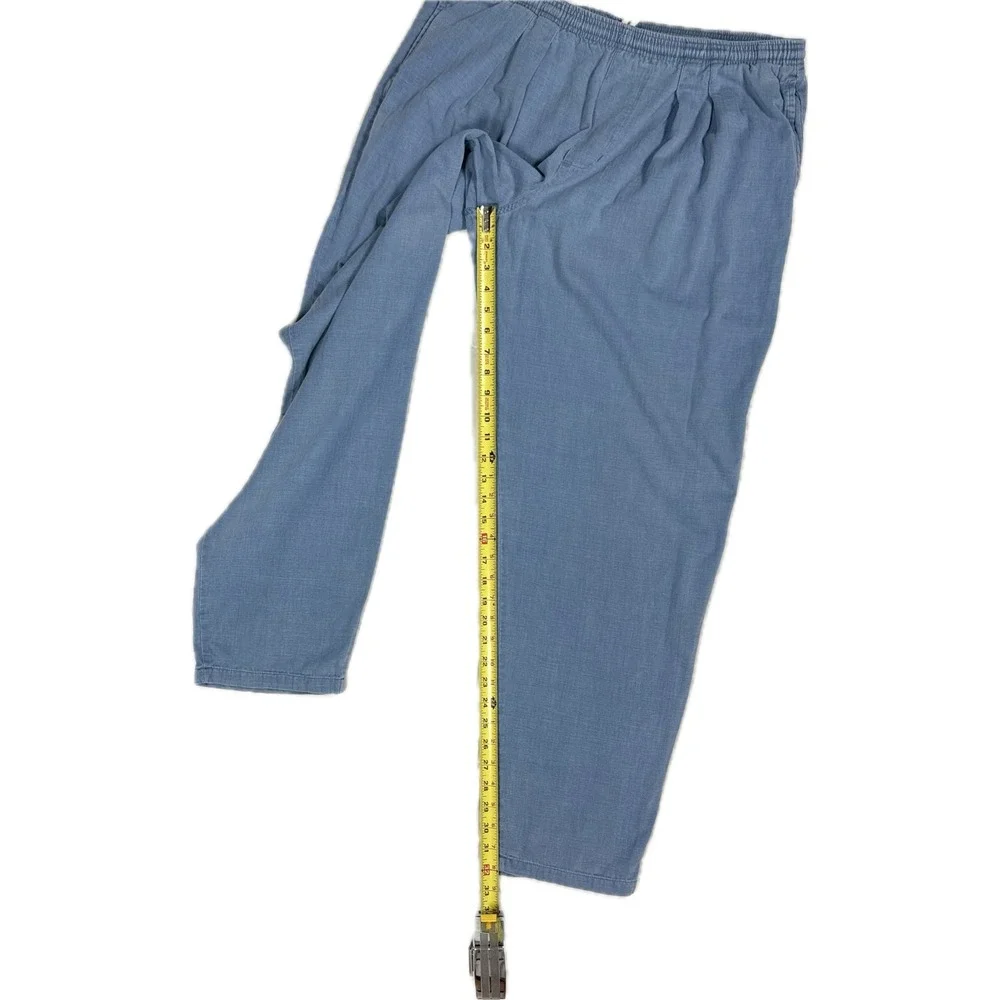 Vintage 90s Mossimo Made in USA blue pleated loose fit sweatpants men large